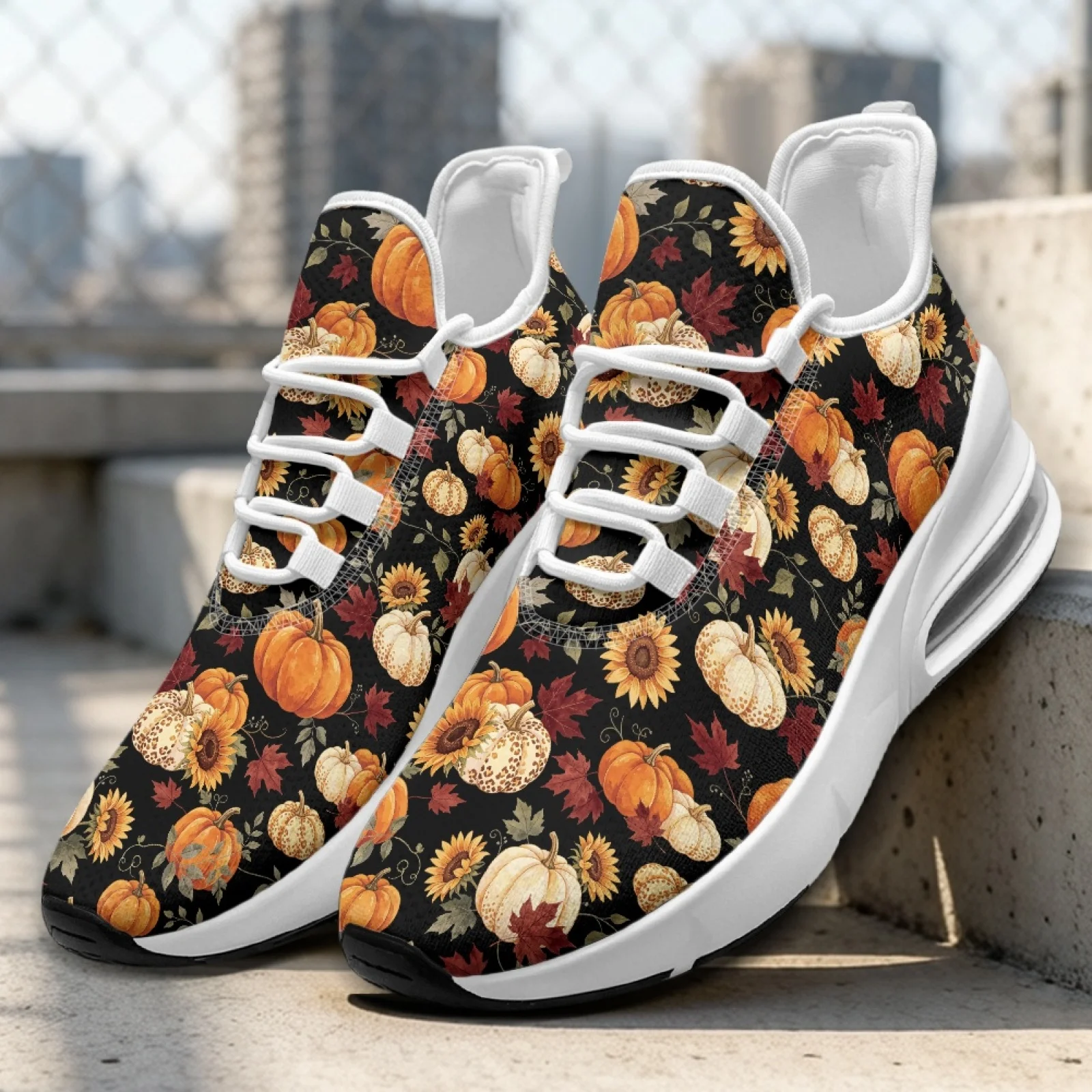 PENSTROLL Sunflower Sneakers Gym Workout Shoes for Women, Non Slip Lightweight Athletic Sneakers