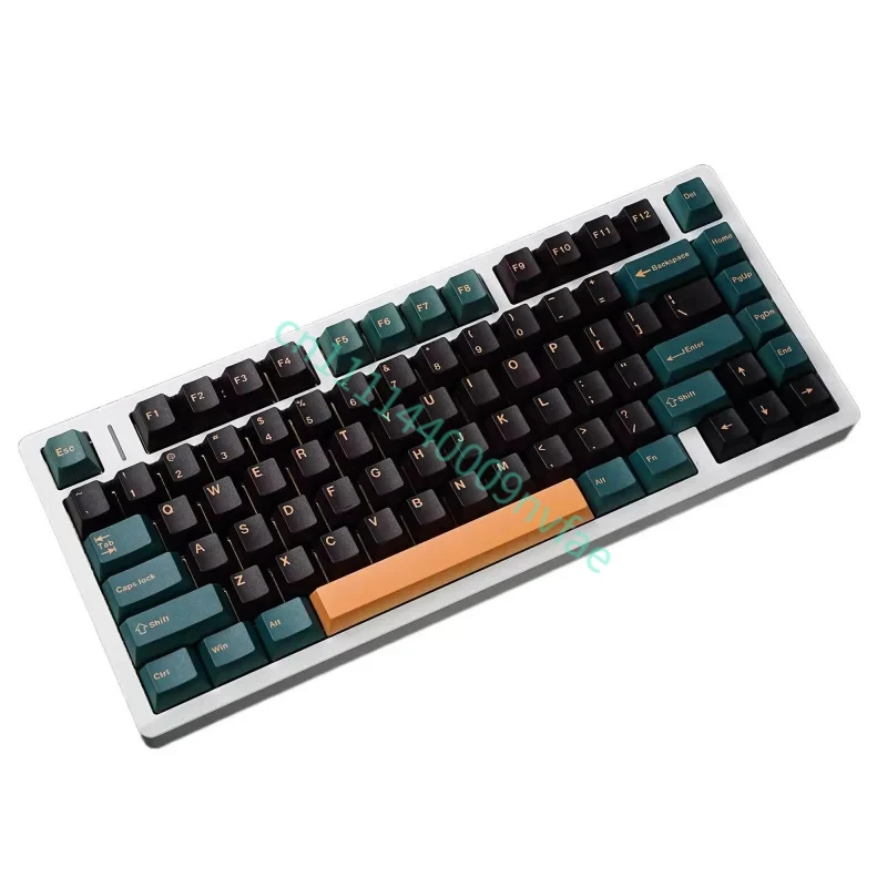 DE/RU/FR/JP/US/SP/SA/PT 143 keys PBT mechanical keyboard green key cap Backlight Key cap 0.1
