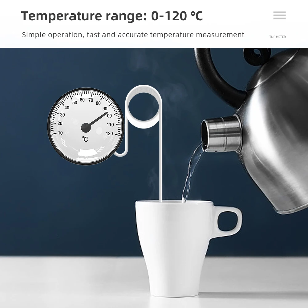 Termometro a quadrante indicatore di temperatura capillare-40 ℃ - 40 ℃ o 0 ℃ - 120 ℃ acqua e olio con sensore da 1.44m