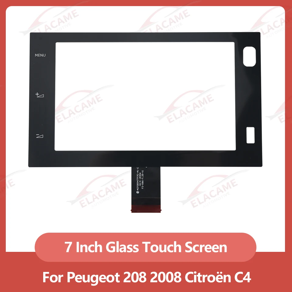 

For Peugeot 208 2008 Citroěn C4 VLGE70132W0402W79R06119 New 7 Inch 50 Pins Touch Screen Glass Digitizer Car Radio Replacement