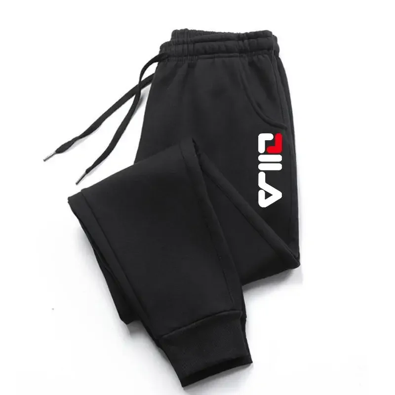 Pantalones de chándal informales para hombre, ropa deportiva de algodón, ajustados, para gimnasio, Fitness, marca de entrenamiento, Otoño e Invierno