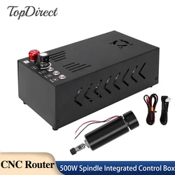 CNC 500W Spindle Integrated Control Box Tools Wood Router with 500w Spindle for Laser Engraver 3018 Pro 3020 Engraving Machine