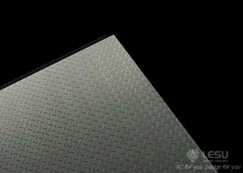 LESU 1/14 Decorative Stainless Steel Plate B for Tamiyaya DIY Model RC Tractor Truck Dumper Car Parts TH02358