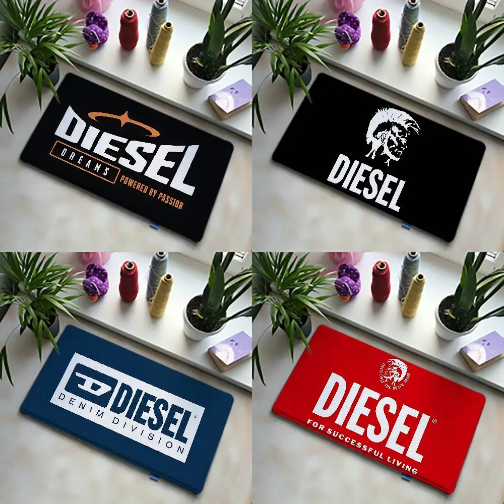 D-DIESELs-Logo Carpet Bathroom Doors Mat Home Decoration Mat Entrance Door Mat Scratch-resistant Door sMat