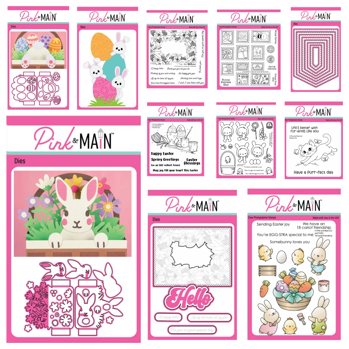 

2026 January New Released Easter Dies Carrot Spring Postage Eggs Bunny in the Basket Add on Dies Stamps DIY Scrapbook Card Molds