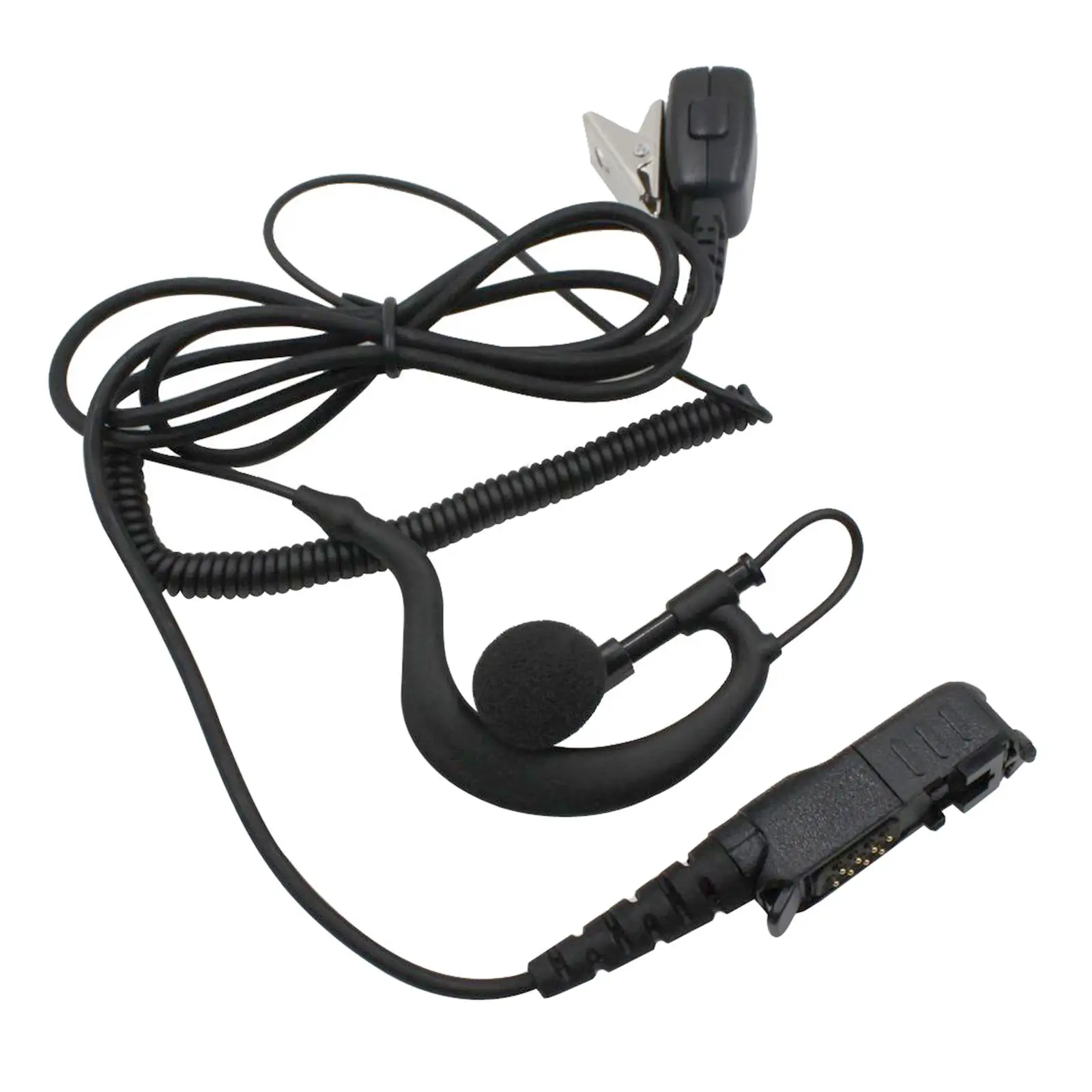 G Shape Talkie Earpiece, with Mic PTT Headphone Headset Earphone for XPR3300 Dep550 MTP3100 Xir P6608 Xir P6620