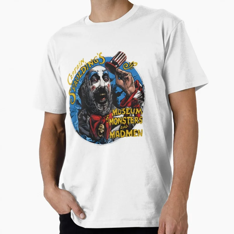 Halloween Devil Movie Killer Clown Captain Spaulding House of 1000 corpses Devils rejects t shirt for man All size Tops S-6XL
