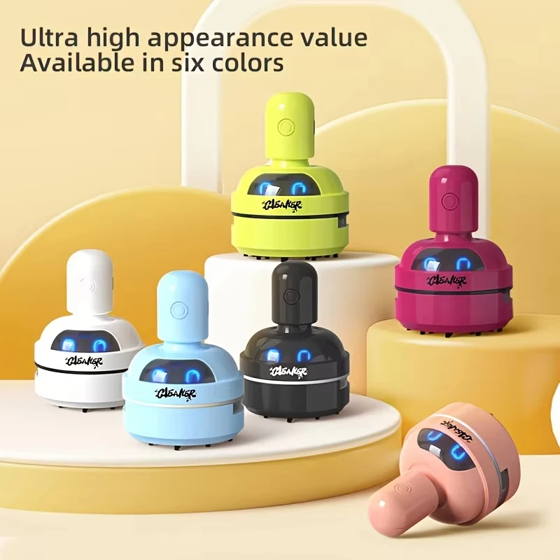 Mini Desktop Vacuum Cleaner Portable Usb Rechargeable 3speed Handheld Computer Dust Collector For Home Office Keyboards Cleaning view 6