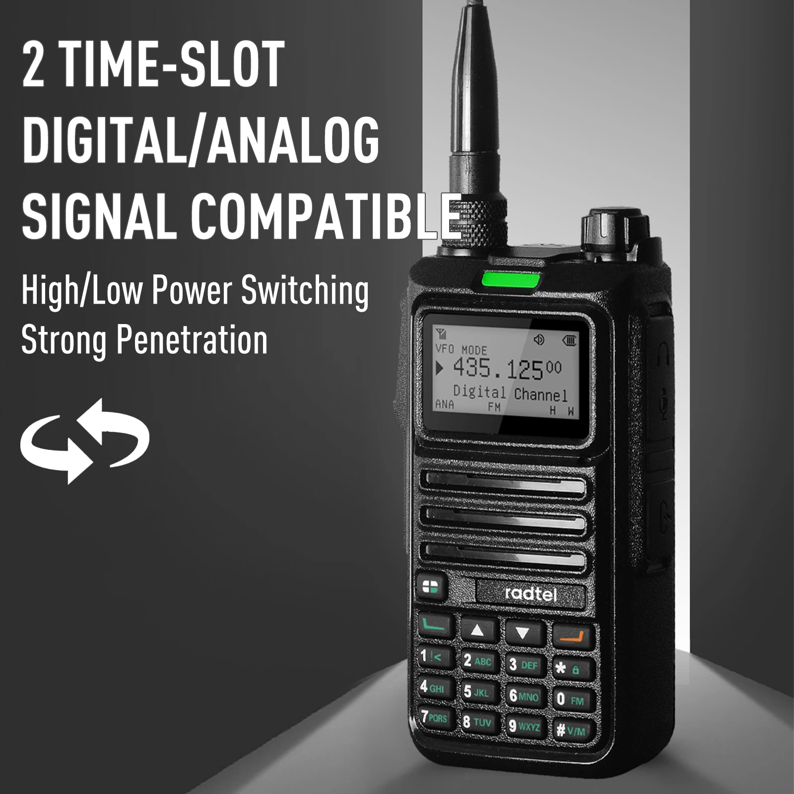 Radtel RT-4D DMR Radio Walkie Talkie digitale Dual Mode Radio analogica bidirezionale Dual Time Slot Ham Radio 1024 canali