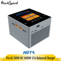 HOTA F6+AC 500W DC 1000W 15A Balanced Charger Multifunctional Intelligent Lithium Battery Charger