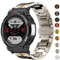 Steel Strap for Huami Amazfit T-rex 3/2 Trex Pro Metal Watch Band for Amazfit T-Rex Ultra Butterfly clasp Smartwatch Accessories