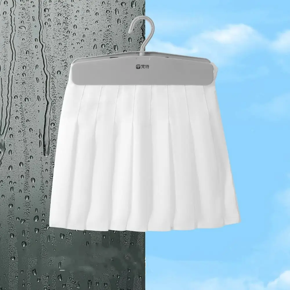 2pcs Crease-resistance Non-slip Pants Clip Rotatable Non-marking Pants Storage Rack Strong Clamping Force Household