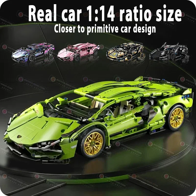 Technical Racing Sport Remote Car Model Building Blocks, City Mechanical Speed Vehicle Supercar, Brick Puzzle Toys, Kid Adult Gift