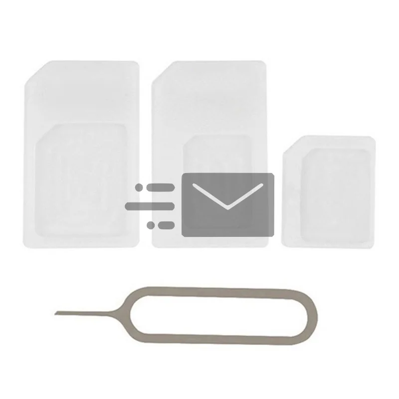 Разъем адаптера Micro Nano SIM 4 в 1, преобразующий адаптер Nano SIM-карты на стандарт Micro для iPhone 5, Huawei, Xiaomi, Samsung