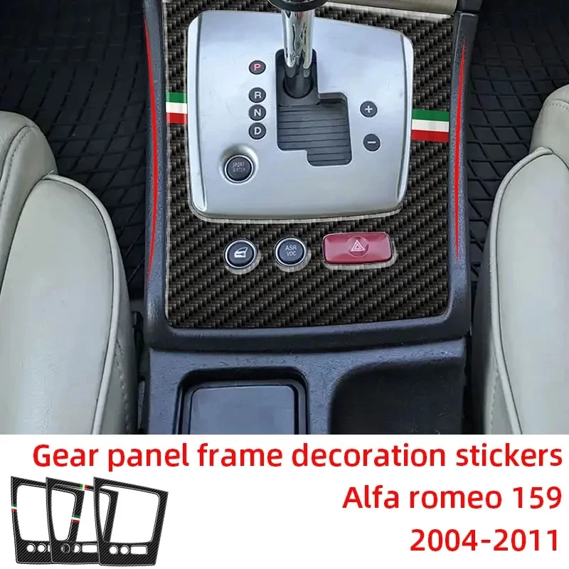 

Gear Shift Panel Frame Decoration Carbon Fiber Car Stickers For 2004-2011 LHD Alfa Romeo 159 Interior Accessories