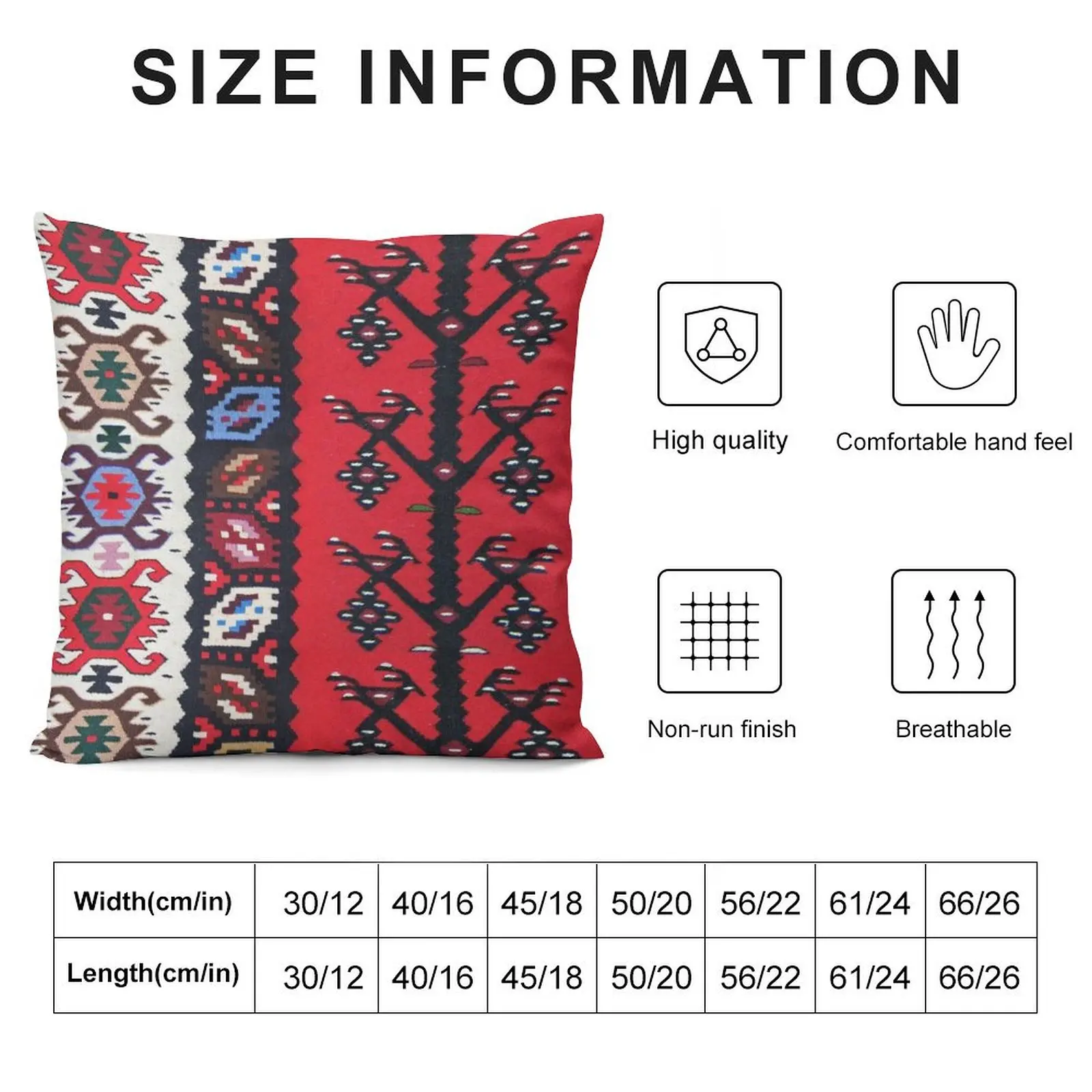 Boho Kilim Ethnic Tribal Pattern. Symbol of Prosperity and Love Throw Pillow Luxury Cushion Cover Pillows Aesthetic pillow