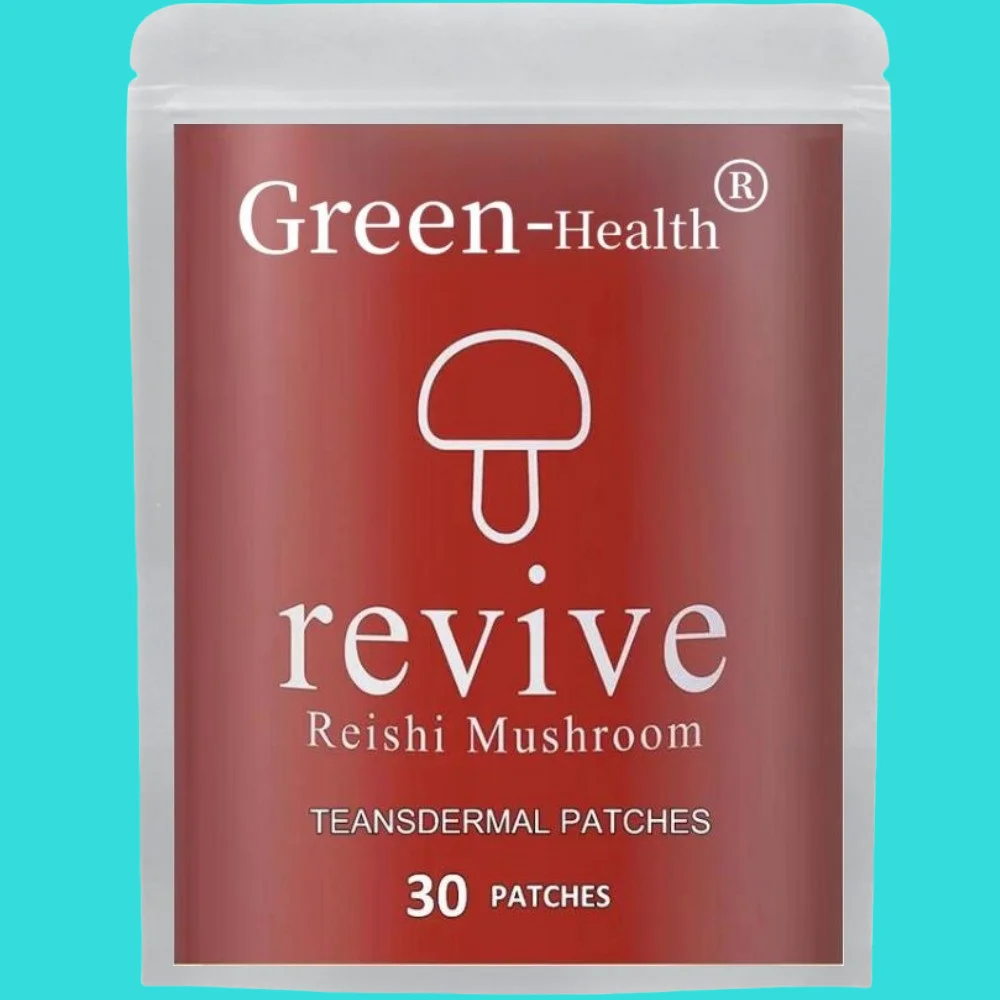 Parches transdermicos de setas Reishi Ganoderma Lucidum Mood Sleep Soporte inmunológico - 30 parches Suministro de un mes