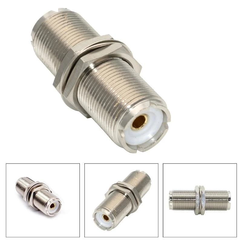 UHF SO239 RF Connector Coaxial UHF SO239 Female to Female RF UHF Adapter