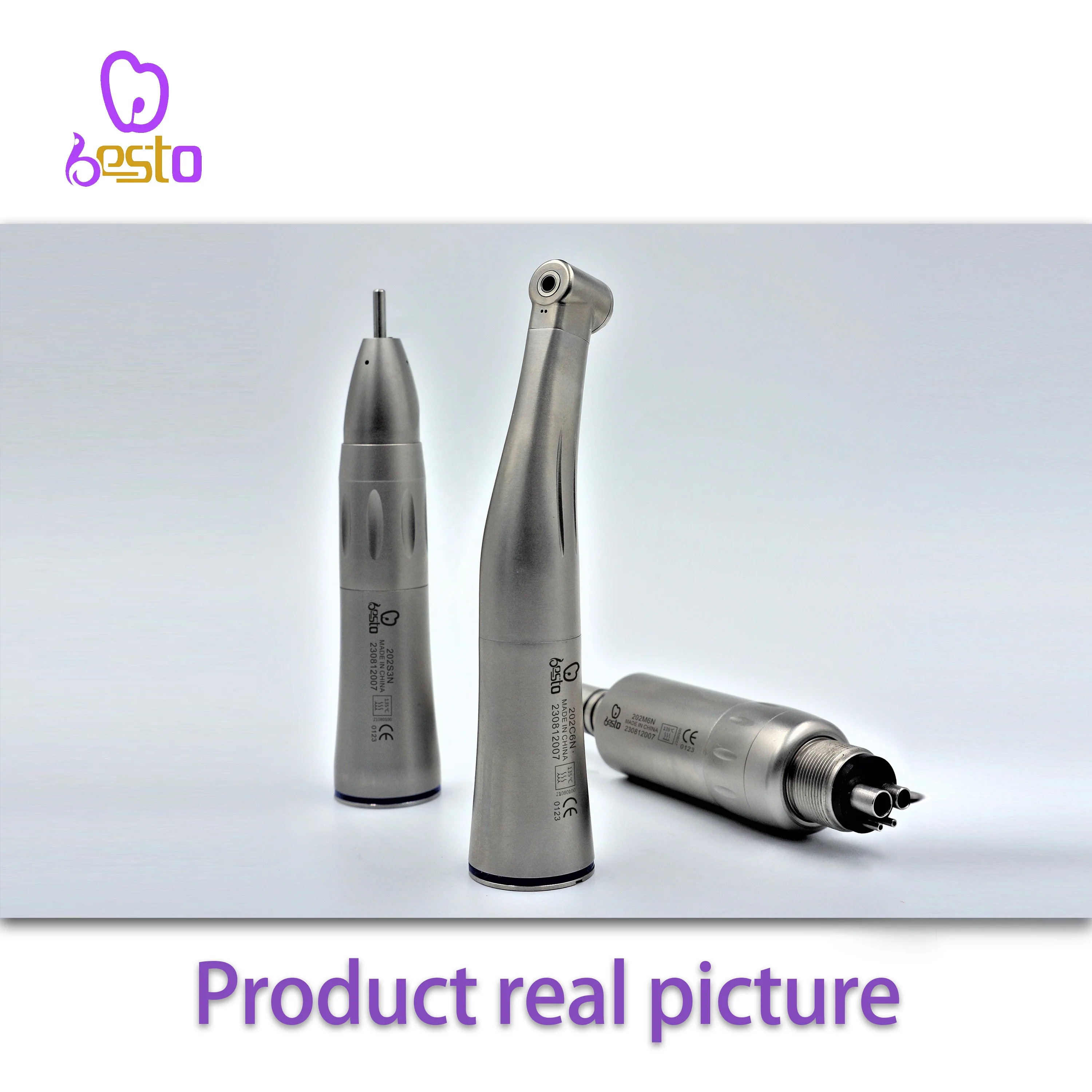 den tal Low Speed Handpiece Air Turbine Kit Internal Water Spray 4 Holes Air Motor Contra Angle Straight Handpieces