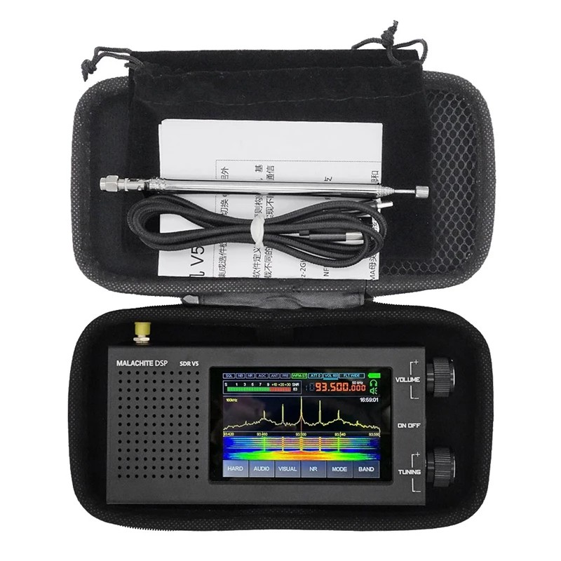 Imagem -02 - Malaquita Dsp Sdr Receptor de Rádio com Placa de Firmware am cw Ssb Nfm Wfm 1.10d v5 5000mah Conjunto