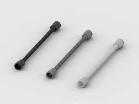 *Spiralrör med rörstift* Y6343 20 st. gör-det-själv upplysningsblock, artikelnummer 64230, kompatibelt med andra monteringspartiklar 8 best sales Lego-rör - №4