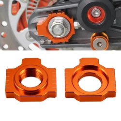 Axle Blocks Chain Adjuster For KTM 690 Enduro R SMC R 2009-2022 690 Duke 08-19 690 Enduro Supermoto R 2008 Supermoto Enduro 701