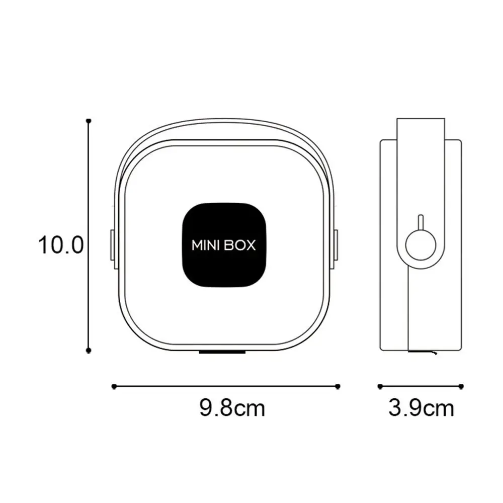 Portátil Plástico Silicone Liner Caixa De Jóias, Brinco Organizador, Colar Caso, Anel Recipiente, Viagem, Monocromático