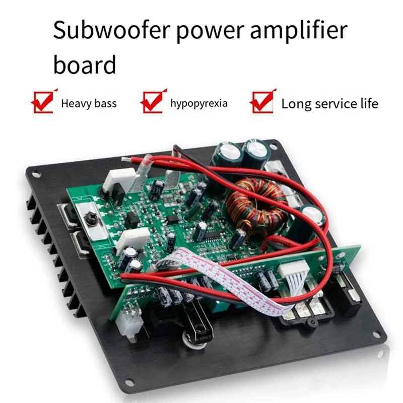 Car Audio 12V Single-Channel Bass Amplifier High-Power Car Audio Amplifier Board