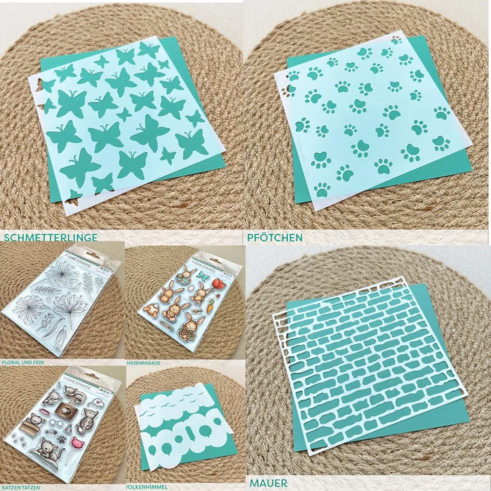 Stempel fein clear silicone stamps & stencil Scrapbook Diary Decoration Embossing Template DIY Greeting Card Handmade