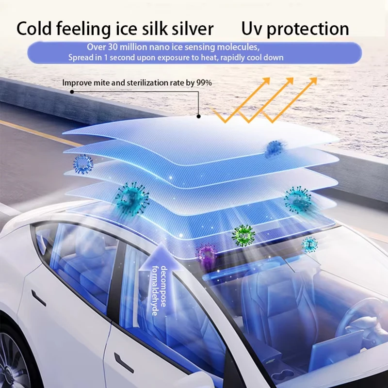 Electric Sunshade For Tesla Model Y Juniper 2026 Integrated Car Sun Roof Shade Retractable Sun Visor Interior Modificati Parts