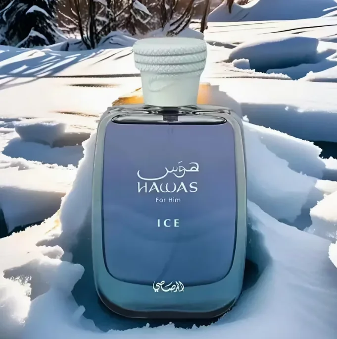 2025 Update! Rasasi Hawas Ice Peak Blue Eau de Toilette 3.4 oz Unisex Luxury Fragrance Valentine's Day Gift