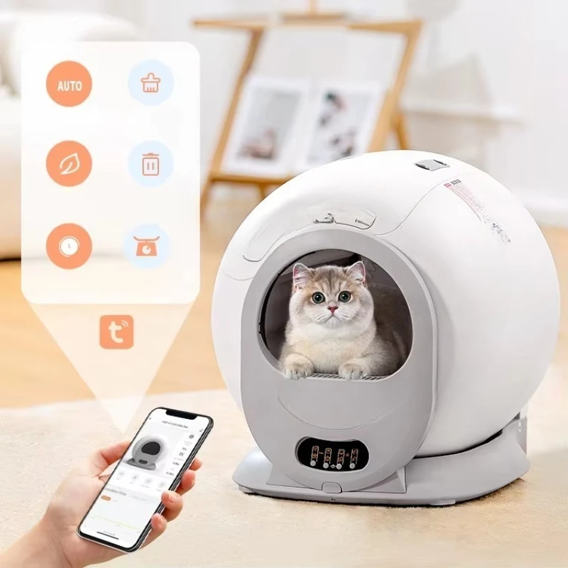 

Smart Self Cleaning Cat Litter Automatic Cat Litter Box with Customize