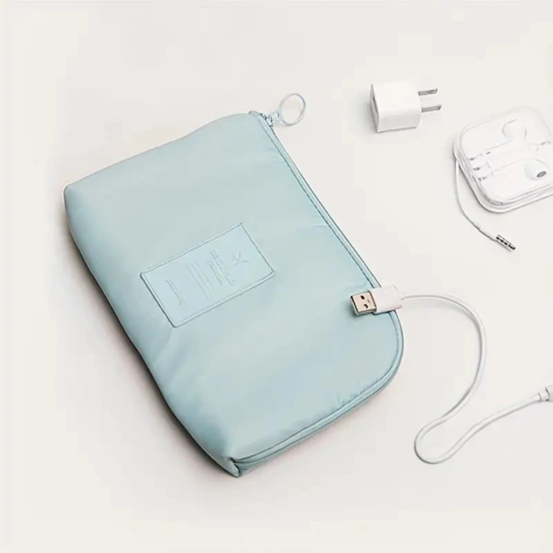 1pc Portable Data Cable Storage Bag Travel Earphone Wire Organizer Case Multi-Function Data Cable Headset Bag