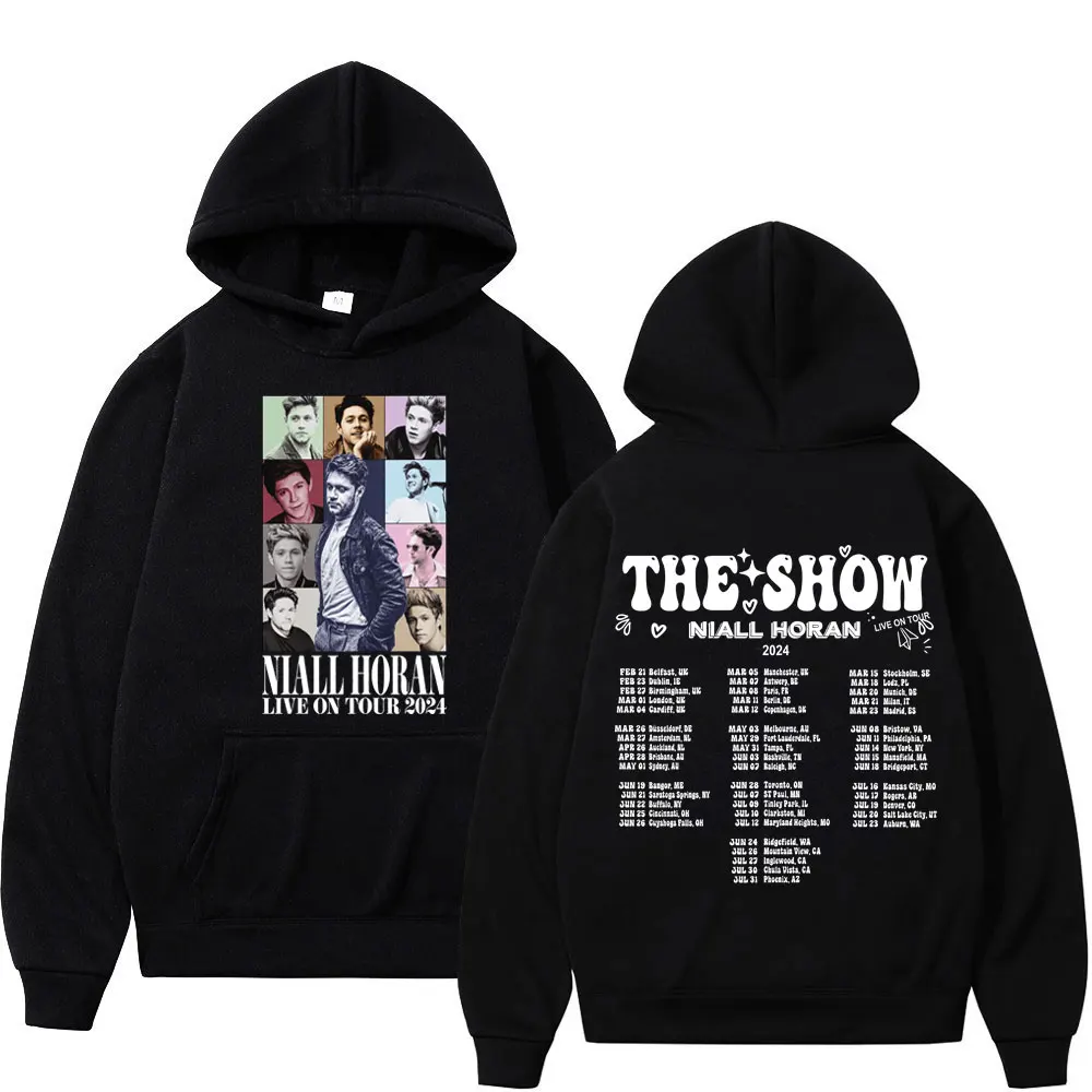 

2024 Singer Niall Horan The Show Live on Tour Print Hoodie Concert Fan Gift Sweatshirts Men's Women's Fashion Hip Hop Pullovers