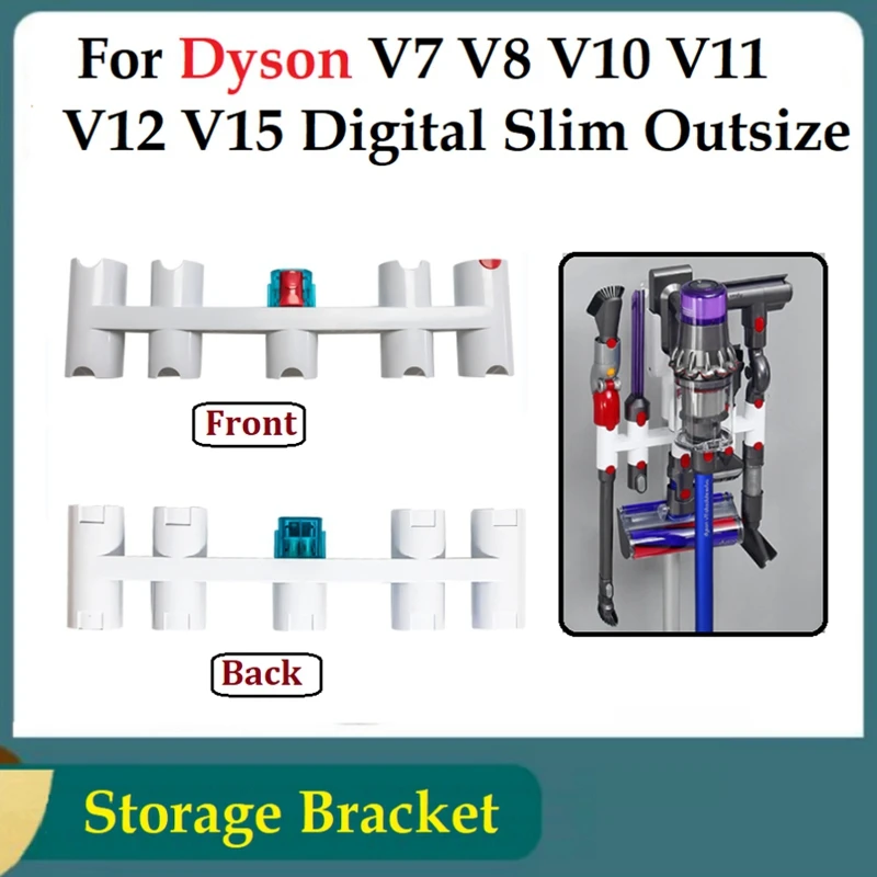 Soporte de almacenamiento para aspiradora Dyson V7 V8 V10 V11 V12 V15, soporte para cabezal de cepillo, boquilla de succión, herramientas de estación Base