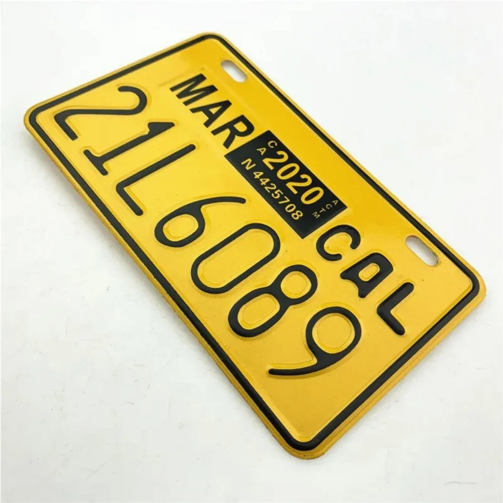 Decorative License Plate Motorcycle Remoulded Car Plate Cover License Plate Frame Stainless Steel Brand Trust City Name