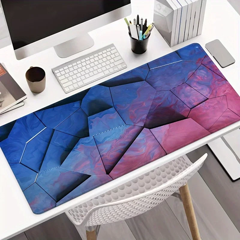 Three-dimensional Fragmented Mouse Pad Gaming Purple Mat Locking Edge Mousepads Gamer 900x400 Office Accessories Carpet Extended