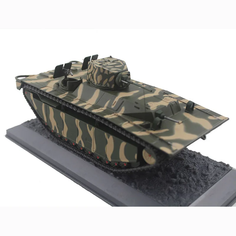 Spot Goods Die-cast 1/43 Scale American Light Amphibious Tank Thunder Lvt(a)-1 Combat Vehicle Alloy Simulation Model Static Gift