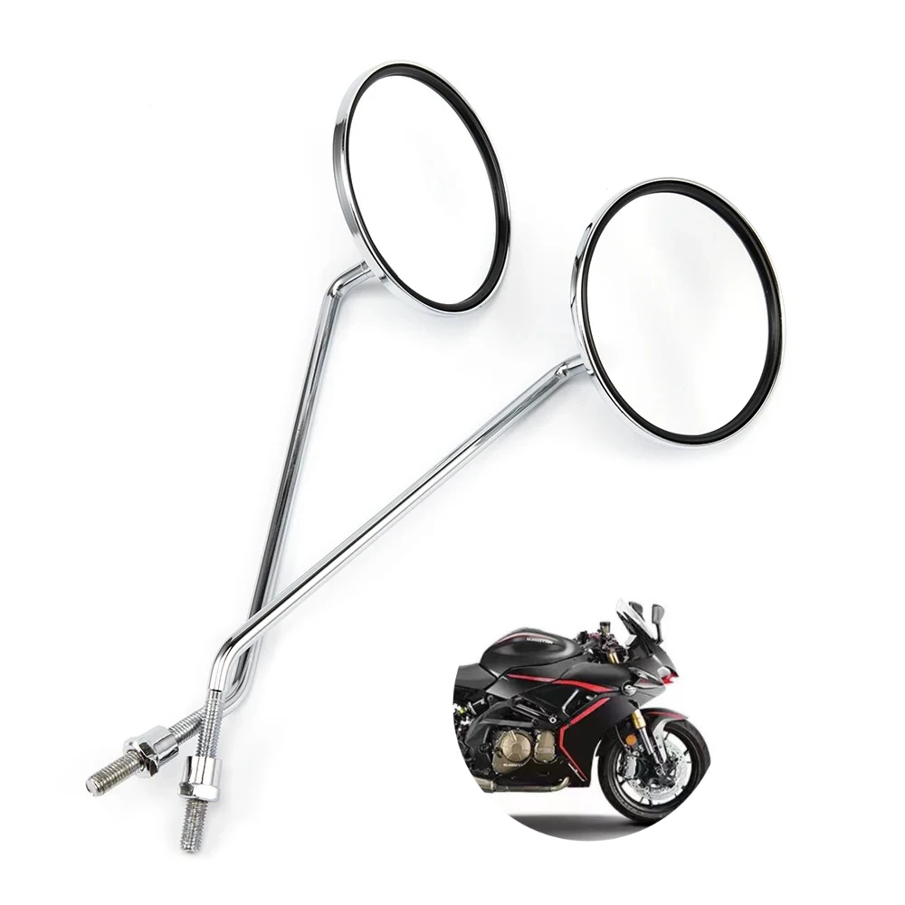 

Best Seller For Honda Shadow ACE 1100/750 Scooter Rear View Mirrors Back Side Convex Mirror 2PCS 8mm Motorcycle Rearview Mirror