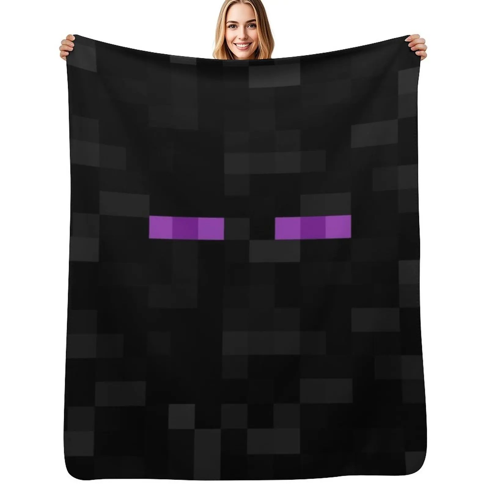 

Enderman pattern Throw Blanket Sofas Bed Fashionable Thin Blankets