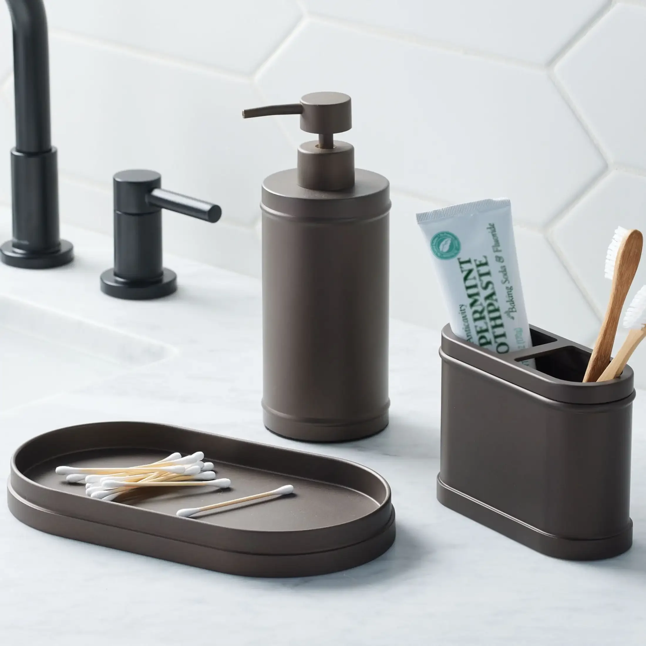 Bessere Häuser & Gärten Bronze Metall Seifen pumpe