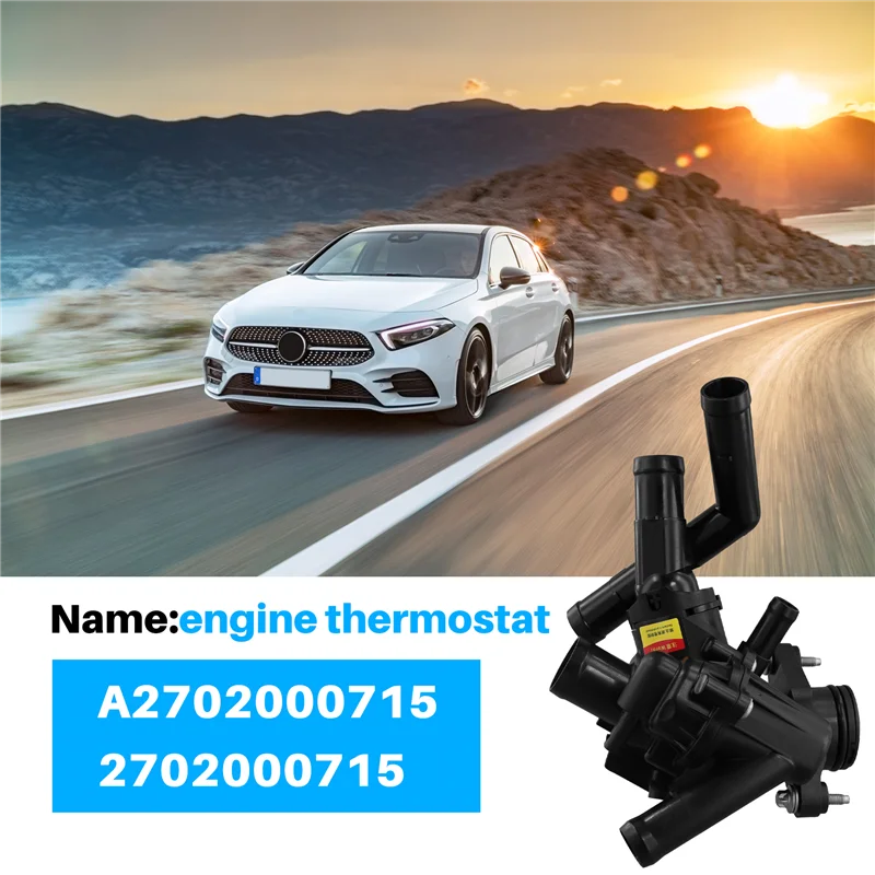 

ABXN-Premium Coolant Thermostat A2702000715 For Mercedes Benz Engine Cooling Performance;