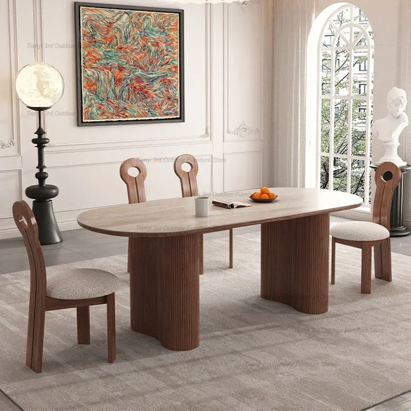 

Italian Style Office High-end Dining Tables Simplicity Designer Restaurant Island Kitchen table ElegantLuxury Home Furniture