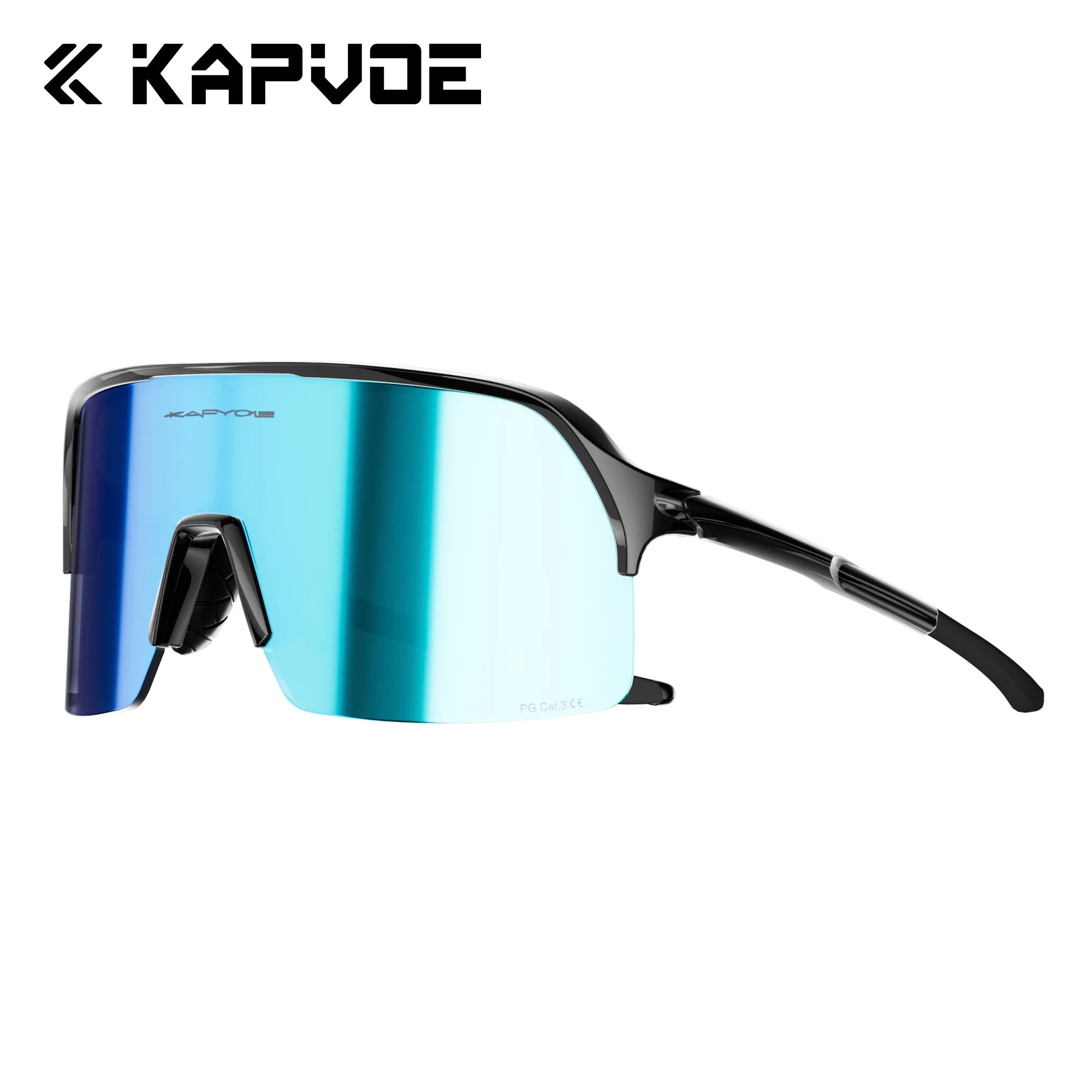 Kapvoe Fahrrad-Sonnenbrille für Männer und Frauen, Rennrad- und Mountainbike-Brille, Outdoor-Sportbrille mit UV400-Schutz