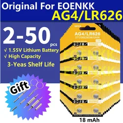 10-50PCS AG4 Button Batteries 377 SR626SW SR626 177 376 626A LR66 LR626 Cell Coin Alkaline Battery For Watch Toys Clock