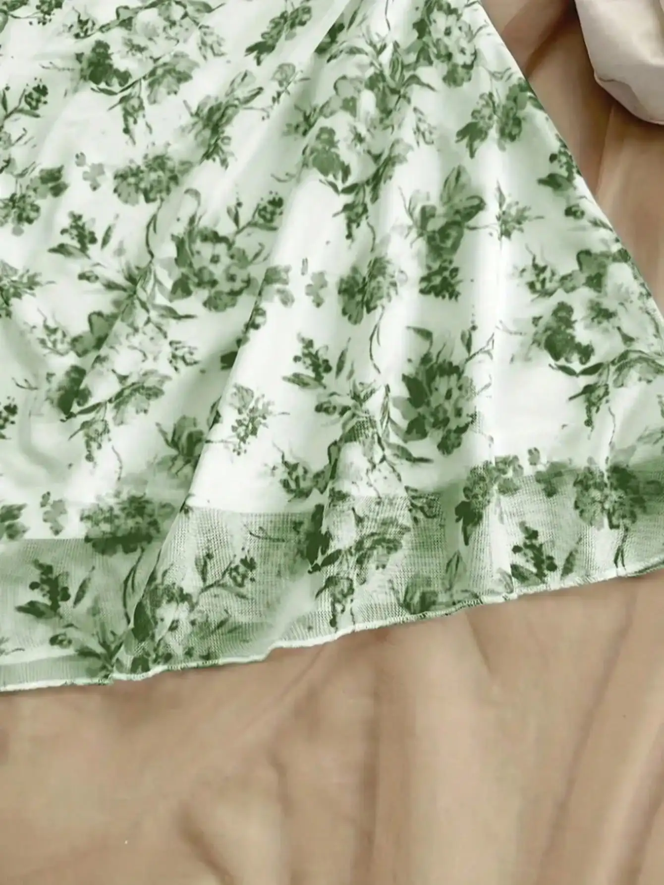 2026 Damen Sommerkleid Jugendliches Neues Blumenprint-Neckholder-Kleid Modisch und Elegant Ganzjahres-Kinderkleid – Detail 5
