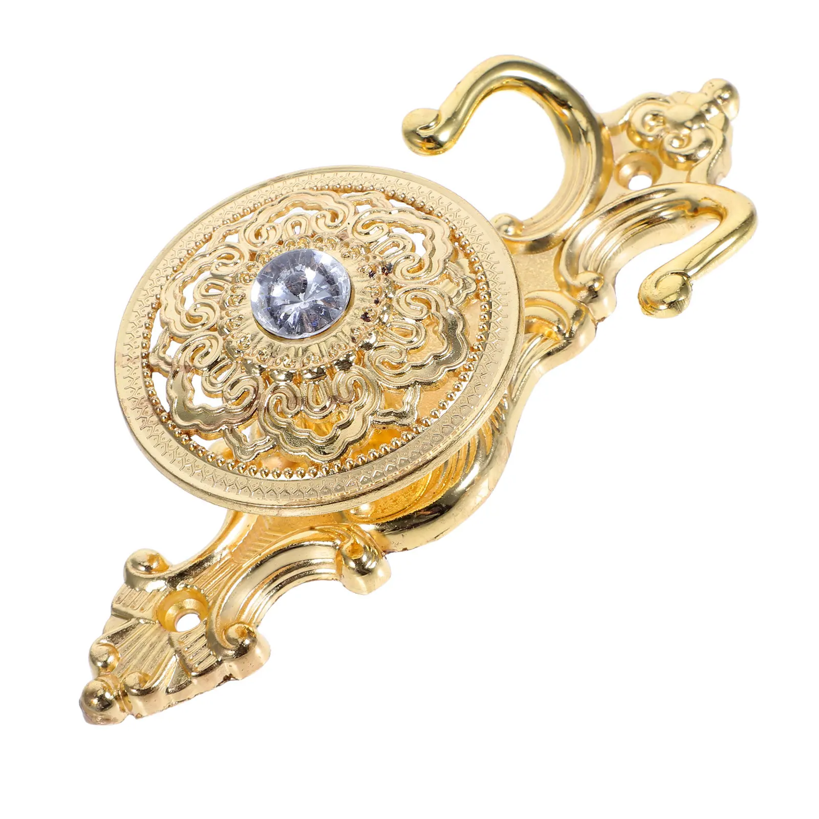 

2 шт. металлических крючков для штор в европейском стиле, золотистые, для гостиной, спальни, элегантный декор для дома