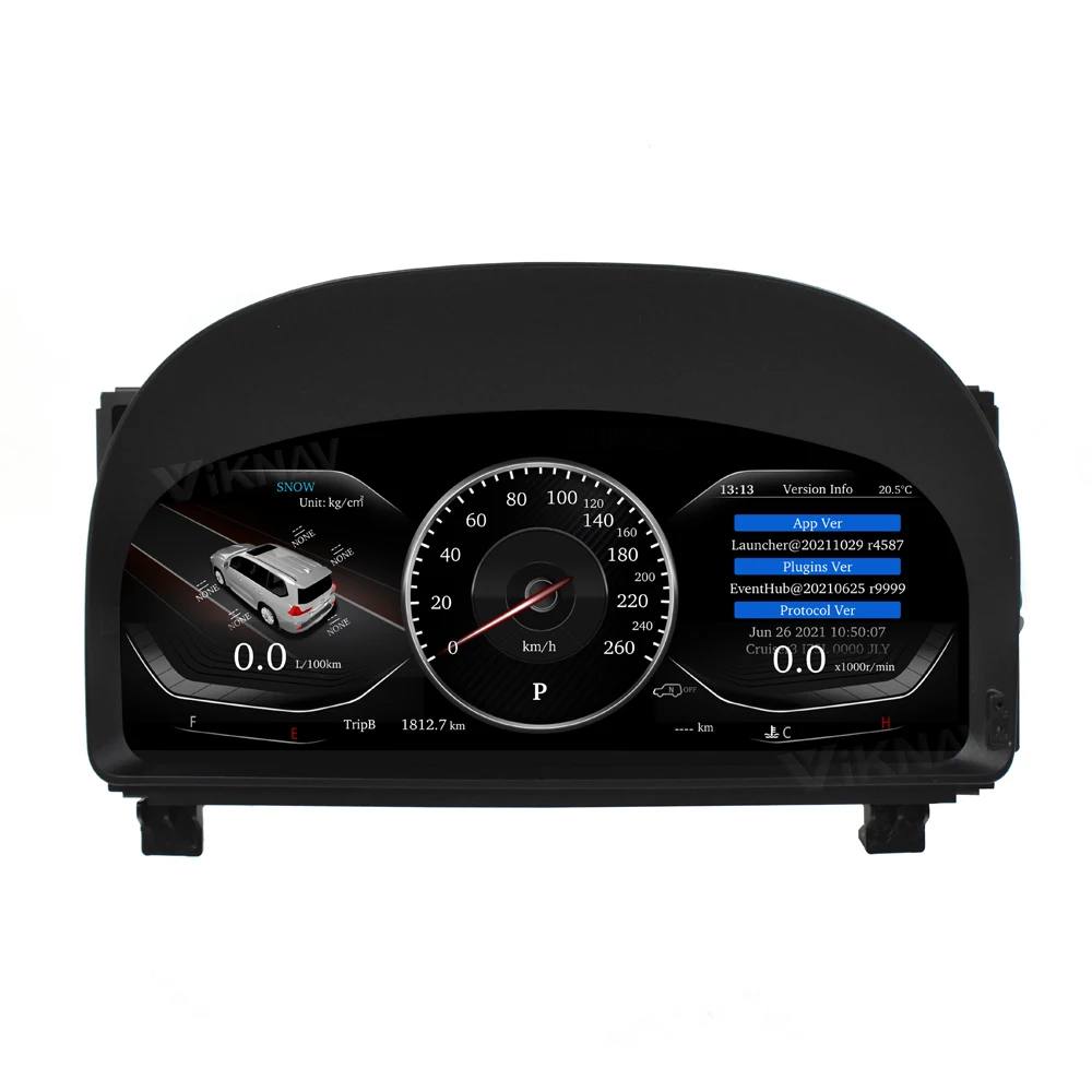 

Car Digital Cluster for 2008-2014 Dashboard Speedometer Instrument Panel Vertical Screen Gauge Stereo Replacement