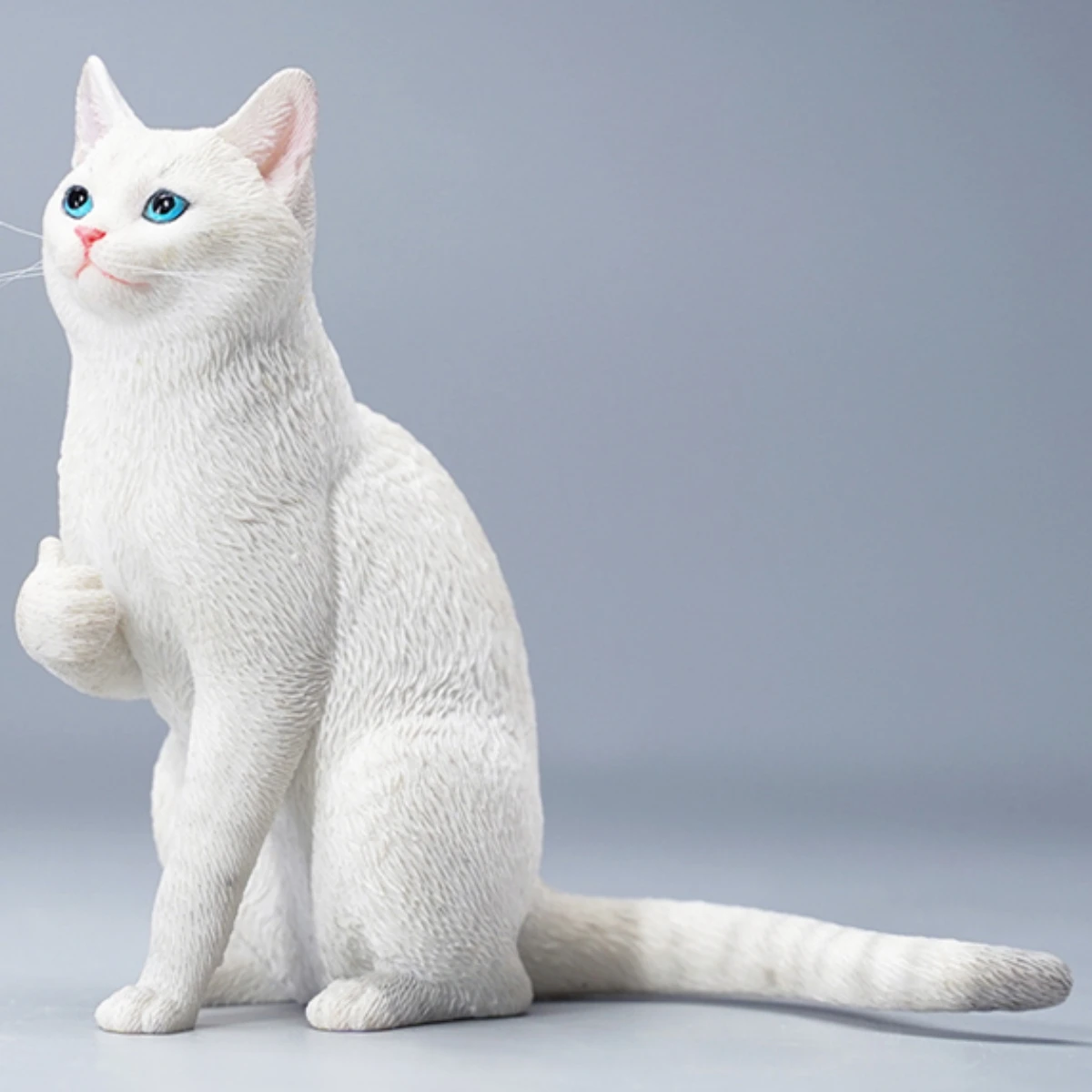 HiPlay JXK Cat Thumb Up Cat Expertly Hand-Painted Lifelike Safe Resin 1:6 Animal Figurine