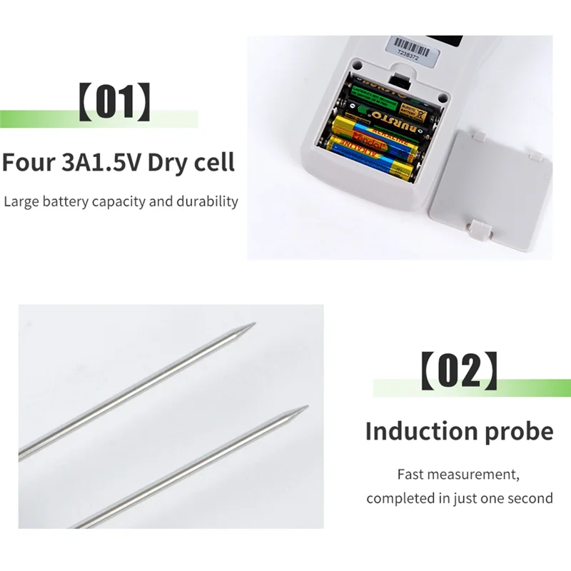 

【Popular】Yarn Moisture Meter Wool Silk Materials Humidity Tester LCD Digital Display Cotton Hygrometer
